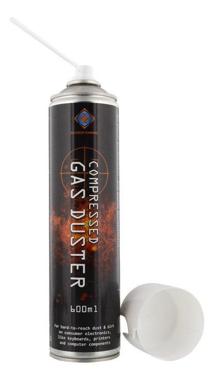 DELTACO GAMING GAM-043 Perslucht in blik 600 ml - Flexibel mondstuk