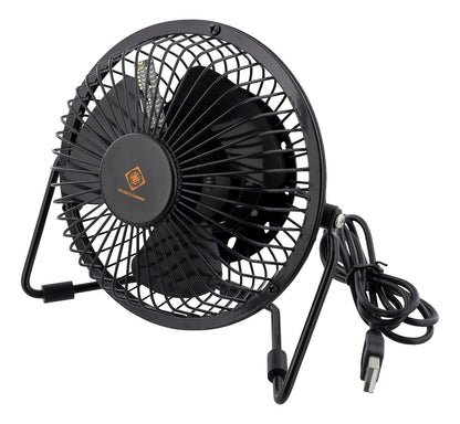 DELTACO GAMING GAM-054 USB-desktopventilator met klok