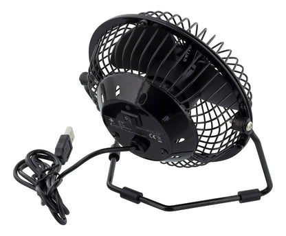 DELTACO GAMING GAM-054 USB-desktopventilator met klok