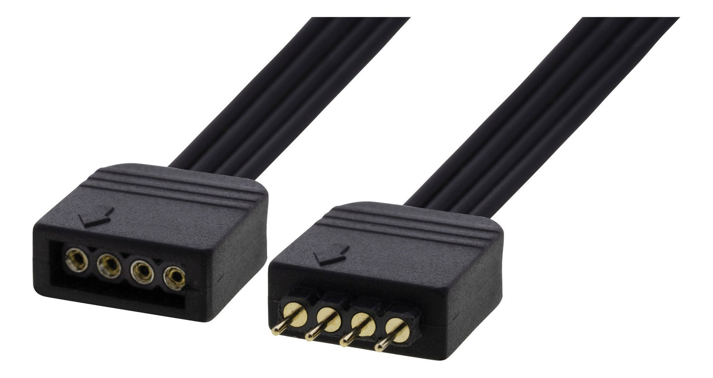 DELTACO GAMING GAM-057 LED Strip Extension Cable - Passive - 4-pin - 20cm