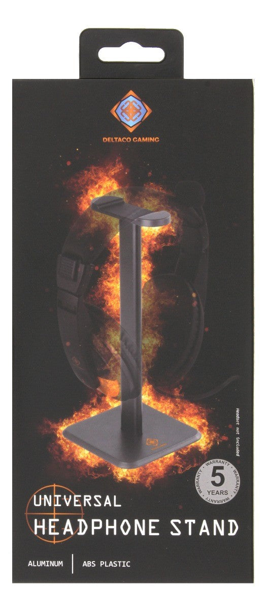 DELTACO GAMING GAM-071 Universal Headphone Holder - Aluminum - Non-slip - Black