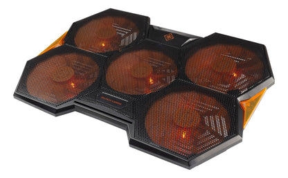 DELTACO GAMING GAM-072 Laptopkoeler met 5 ventilatoren - max. 17,3”
