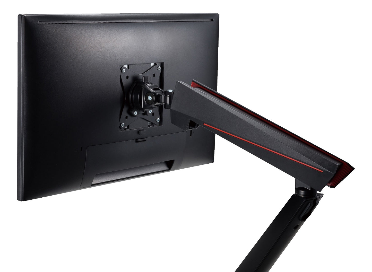 DELTACO GAM-101 Monitor Arm with Spring Support - for 17-32" Screens - VESA 75x75 / 100x100 - Black