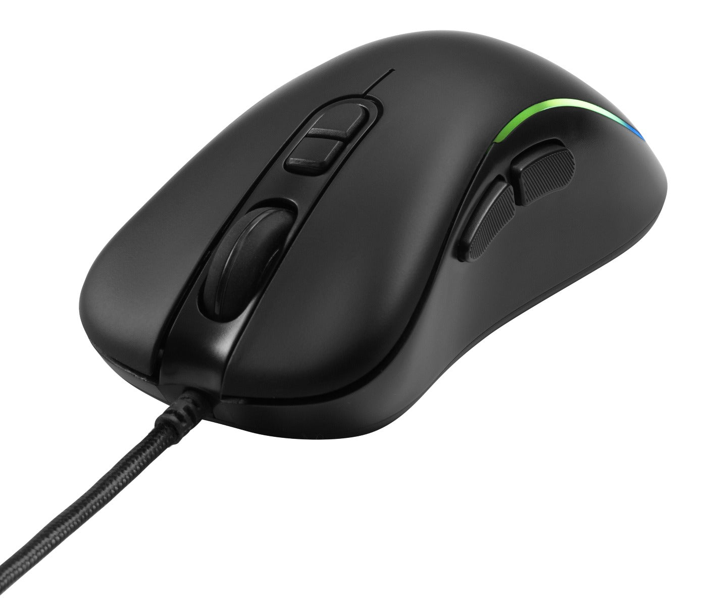 DELTACO GAM-104 Optische USB gaming muis - RGB verlichting 800-2400 DPI - 7 LED modi - Zwart