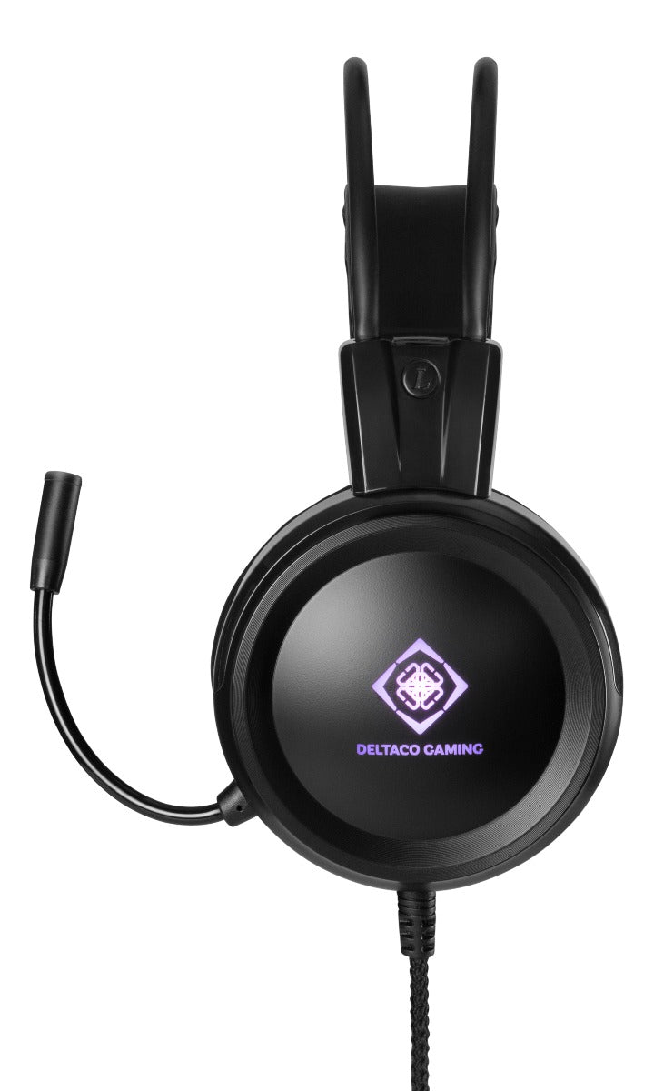 DELTACO GAMING GAM-105 Gaming headset - 50 mm element - LED - Zwart