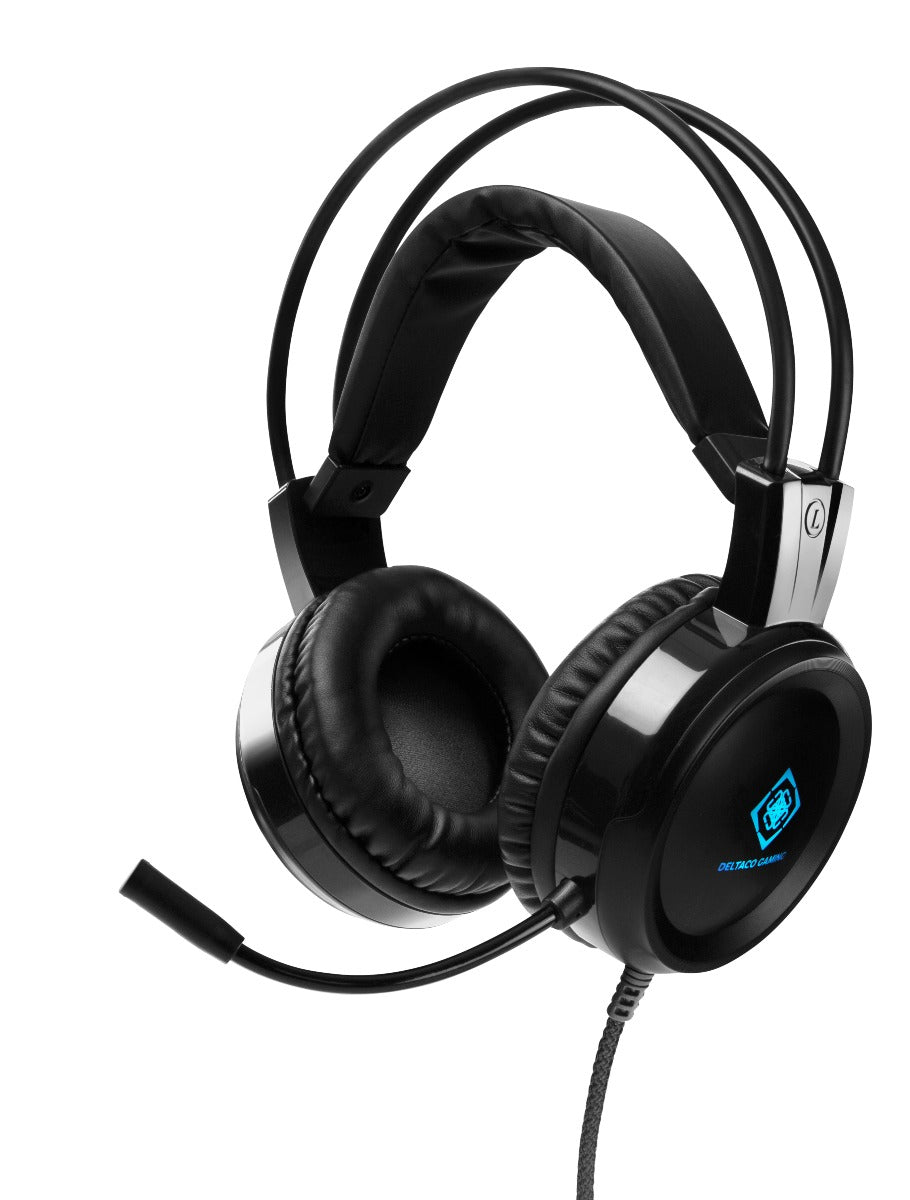 DELTACO GAMING GAM-105 Gaming headset - 50 mm element - LED - Zwart