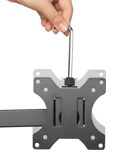 NÖRDIC GAME-N1000, double monitor arm, bracket for 13 to 32 inch screens, swivel, tilt and pivot, black