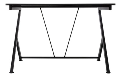 NÖRDIC GAME-N1007 (GAM-055) - Gaming tafel, zwart, MDF-schijf, metalen poten, kabelhanger, zwart