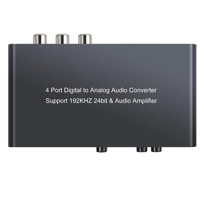 NÖRDIC SGM-133 Digitaal naar audio omzetter, Optische Toslink naar analoog (L/R stereo), Zwart