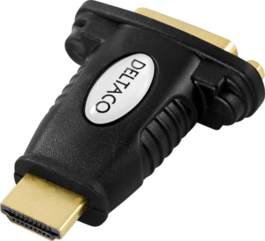 DELTACO HDMI-10 HDMI-zu-DVI-D-Adapter – 1080p bei 60Hz – Vergoldete Anschlüsse