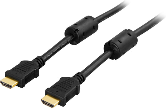 DELTACO HDMI-1080 HDMI High Speed met Ethernet kabel - 1080i 60Hz - Verguld - 15 meter