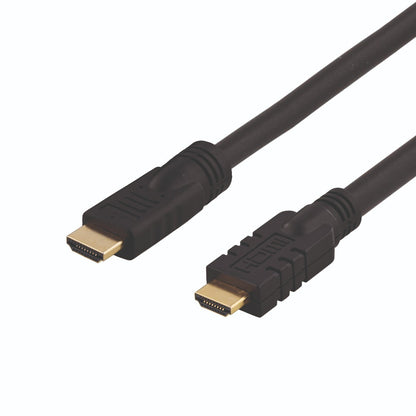 DELTACO HDMI-1200 Active HDMI High Speed ​​with Ethernet cable - Built-in amplification - 4K 30Hz - Gold-plated - 20 meters