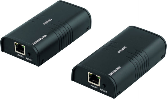 DELTACO HDMI-221 HDMI Extender set over Ethernet CAT6 - 120 meter - 1080p HDCP - 1.2 pass-through
