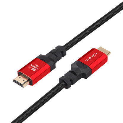 NÖRDIC HDMI-N1013 HDMI Ultra High Speed ​​cable - Certified - 8K HDMI 2.1 - 1m - Black/Red