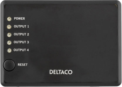 DELTACO PRIME HDMI-7005, 4 Poorts HDMI 1.4a splitter, met 3D, 4K en HDCP 1.3 ondersteuning