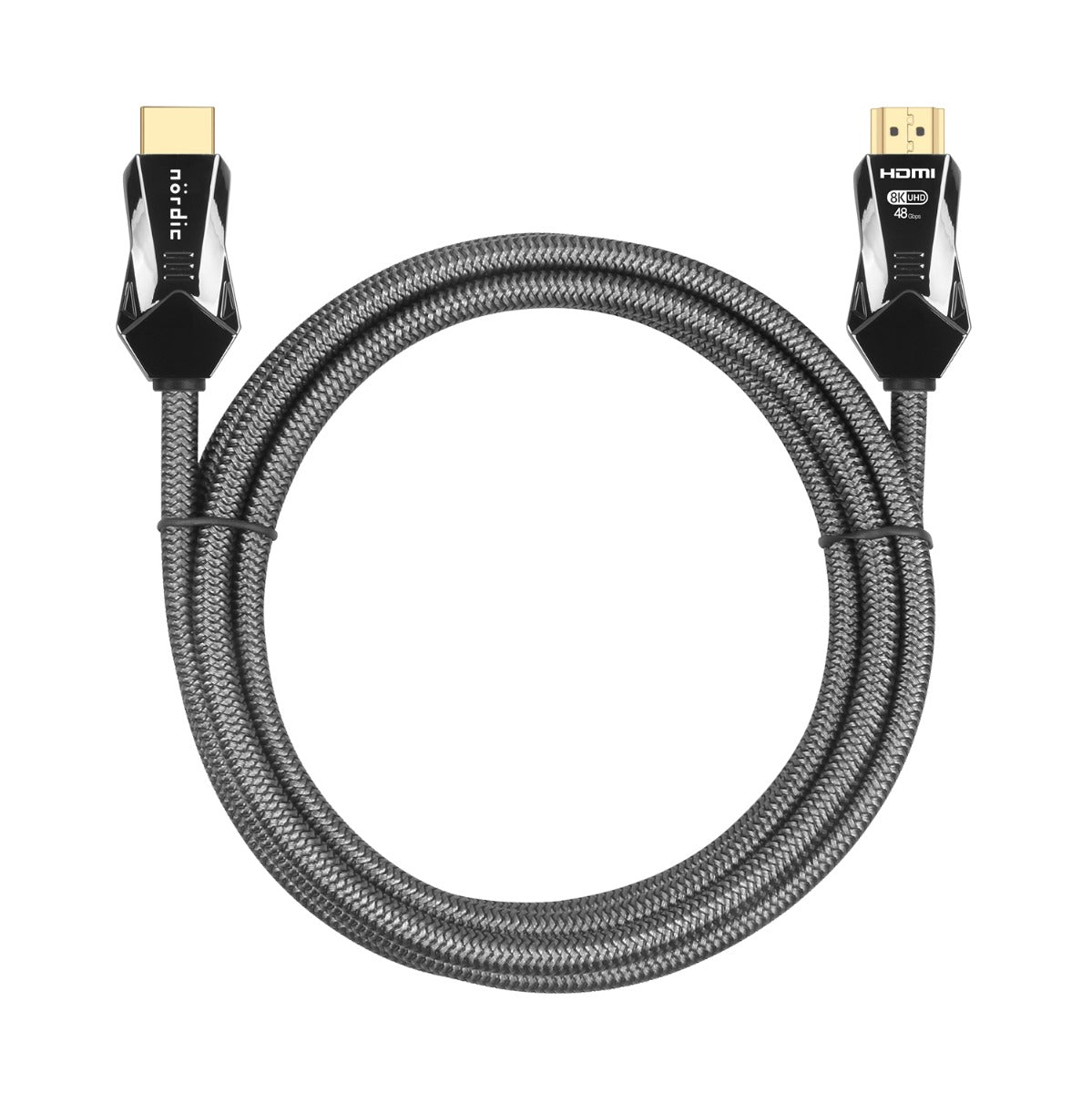 NÖRDIC HDMI-N1005B - ​​Ultra High Speed ​​- HDMI 2.1 - 8K 60Hz - 4K 120Hz - 48Gbps - 0.5m