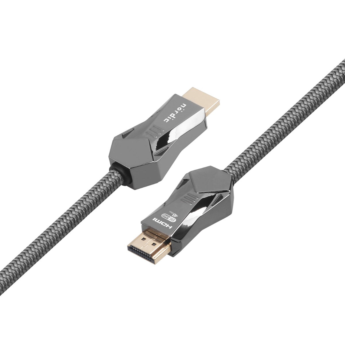 NÖRDIC HDMI-N1023D - Ultra High Speed - HDMI 2.1 - 8K 60Hz - 4K 120Hz - 48Gbps - 2m