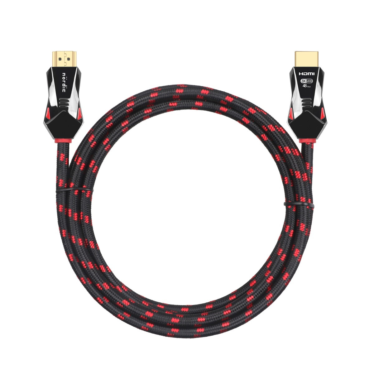 NÖRDIC HDMI-N1011B - Ultra High Speed - HDMI 2.1 - 8K 60Hz - 4K 120Hz - 48Gbps - 1m