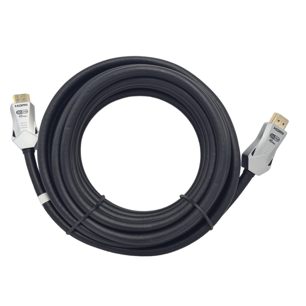 NÖRDIC HDMI-N1053C Certified HDMI cable - HDMI 2.1 - 8K 60Hz - 4K 120Hz - 48Gbps - Gold-plated connectors - 5m - Gray/Black design