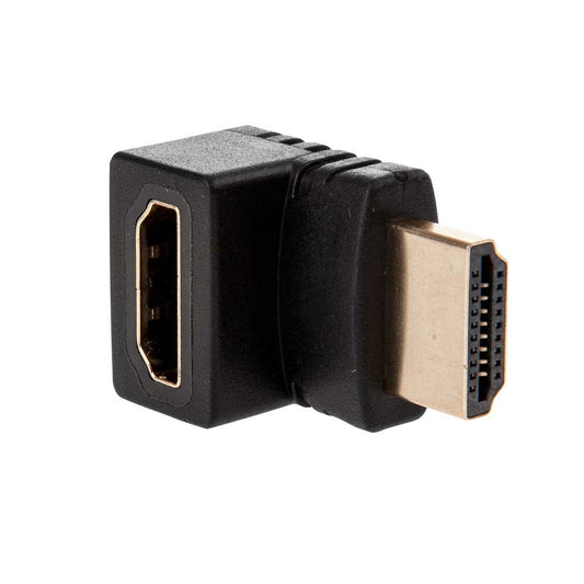 NÖRDIC HDMI-N5010 Right Angle HDMI Adapter - HDMI Male to Female - 4K - Black