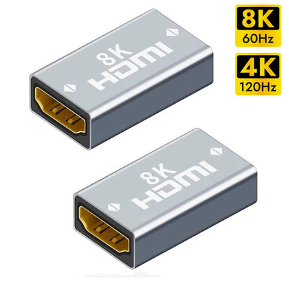 NÖRDIC HDMI-N5015 - HDMI 2.1 - 8K - Vrouwelijk naar Vrouwelijk kabelverlenger - HDMI koppelstuk