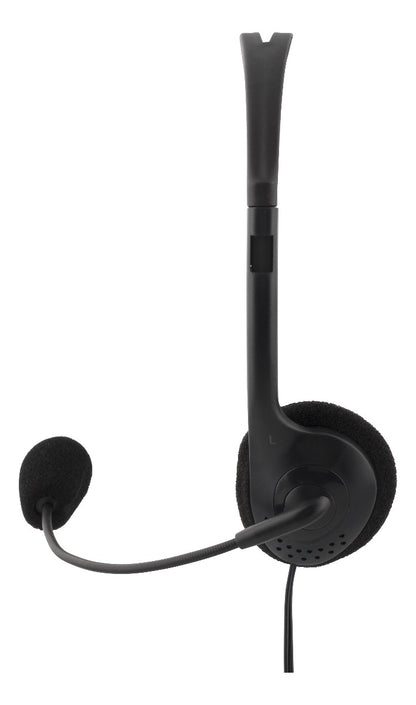 DELTACO HL-21 Stereo koptelefoon - Volumeregeling - 3,5mm connector - Aanpasbare hoofdband