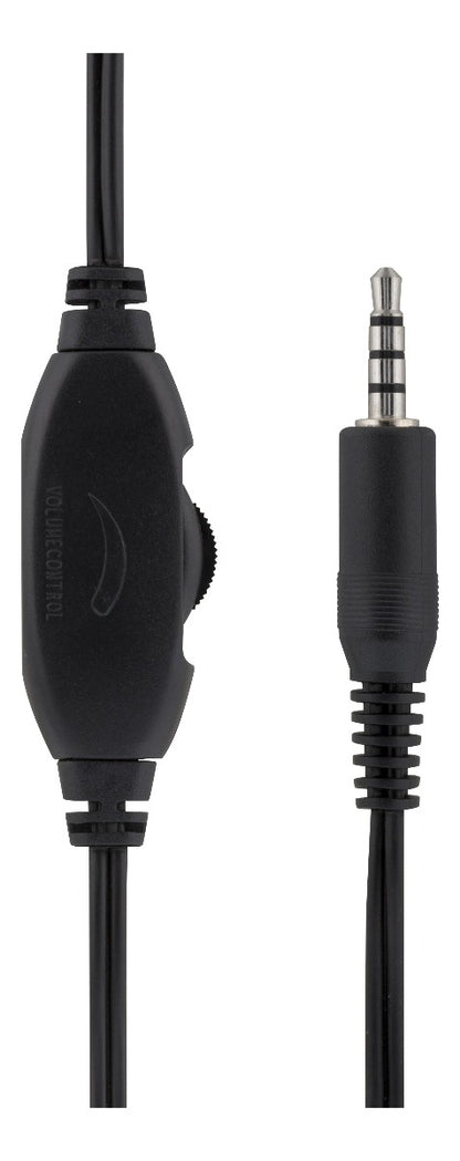 DELTACO HL-21 Stereo koptelefoon - Volumeregeling - 3,5mm connector - Aanpasbare hoofdband