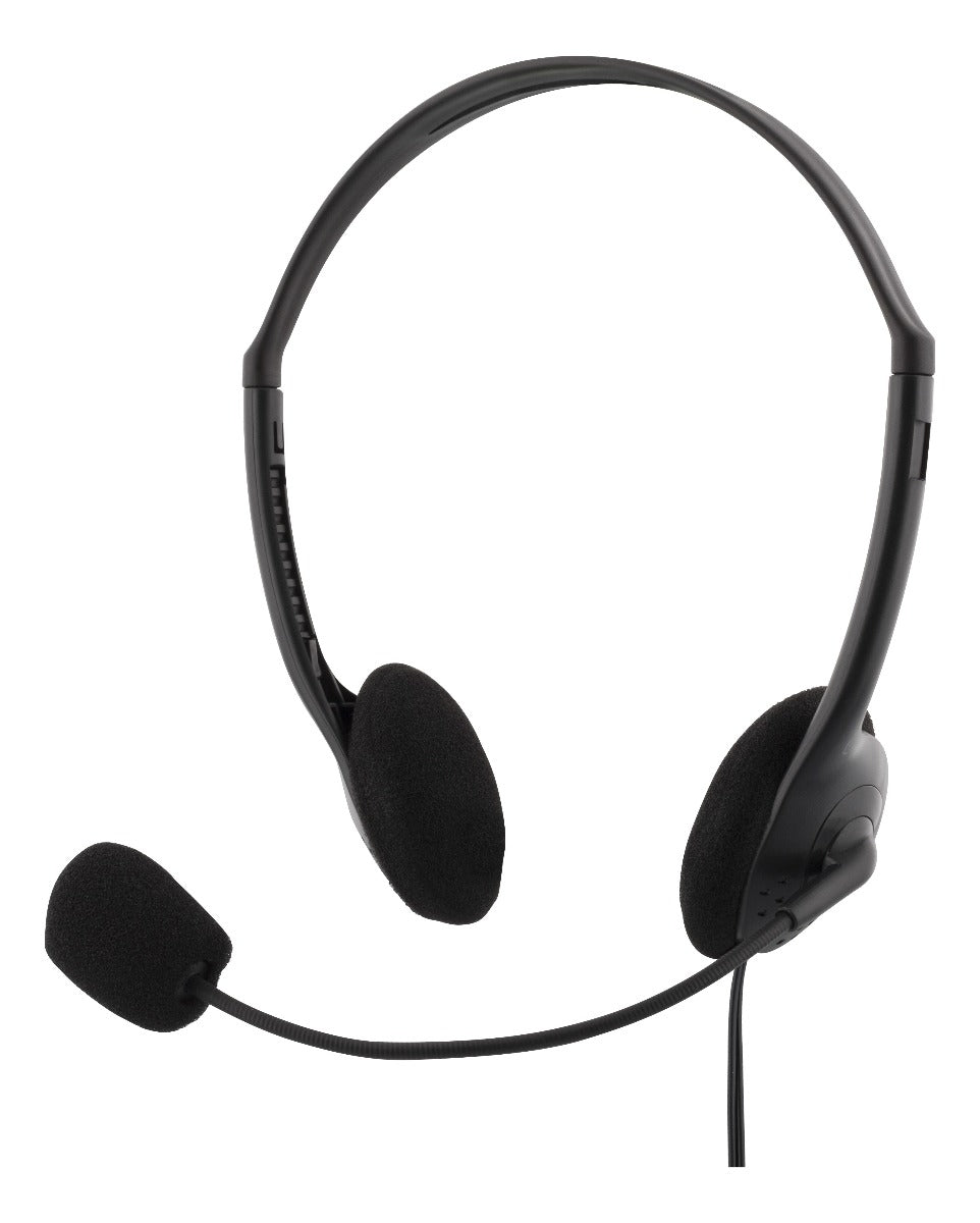 DELTACO HL-21 Stereo koptelefoon - Volumeregeling - 3,5mm connector - Aanpasbare hoofdband