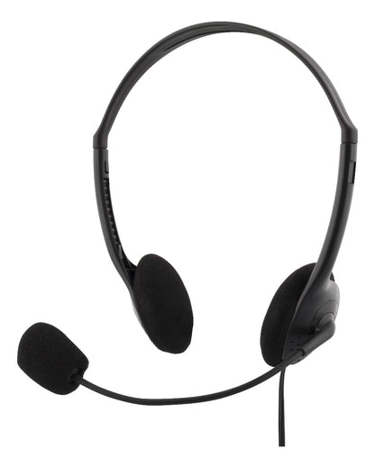 DELTACO HL-21 Stereo koptelefoon - Volumeregeling - 3,5mm connector - Aanpasbare hoofdband