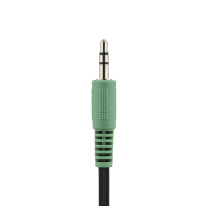 Deltaco HL-54 Koptelefoon, volumeregeling, 2.5m kabel, zwart/goud