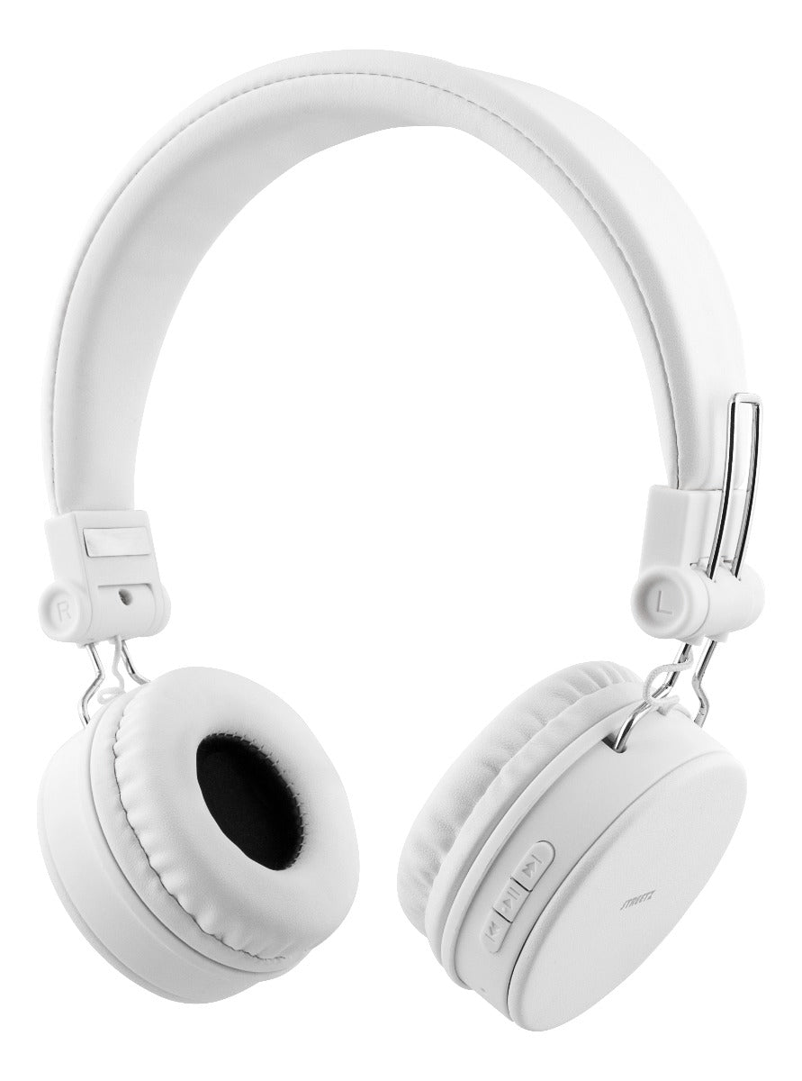 STREETZ HL-BT403 Opvouwbare draadloze On-ear hoofdtelefoon met microfoon - Wit