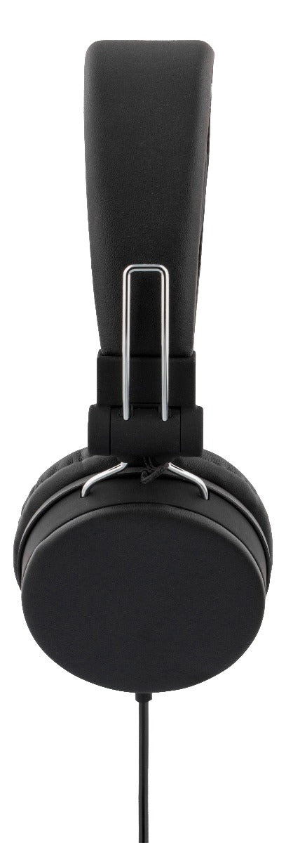 STREETZ HL-W200 Foldable On-ear Headphones with Microphone - Black