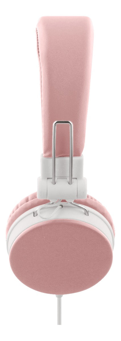 STREETZ HL-W202 Foldable On-ear Headphones with Microphone - Pink