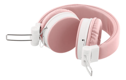 STREETZ HL-W202 Foldable On-ear Headphones with Microphone - Pink