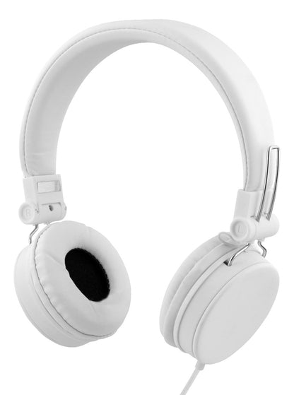 STREETZ HL-W203 Opvouwbare On-ear hoofdtelefoon met microfoon - Wit