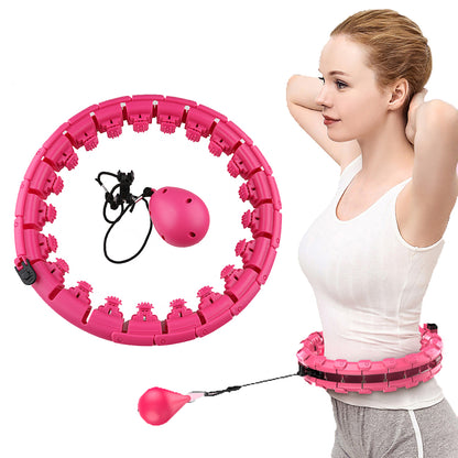 HULA-R UV-C Fitness Hoelahoep met Gewicht - Roze