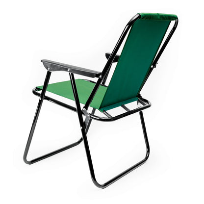 Platinet Opvouwbare Campingstoel - 52x44x75 cm - Tot 90kg - Groen