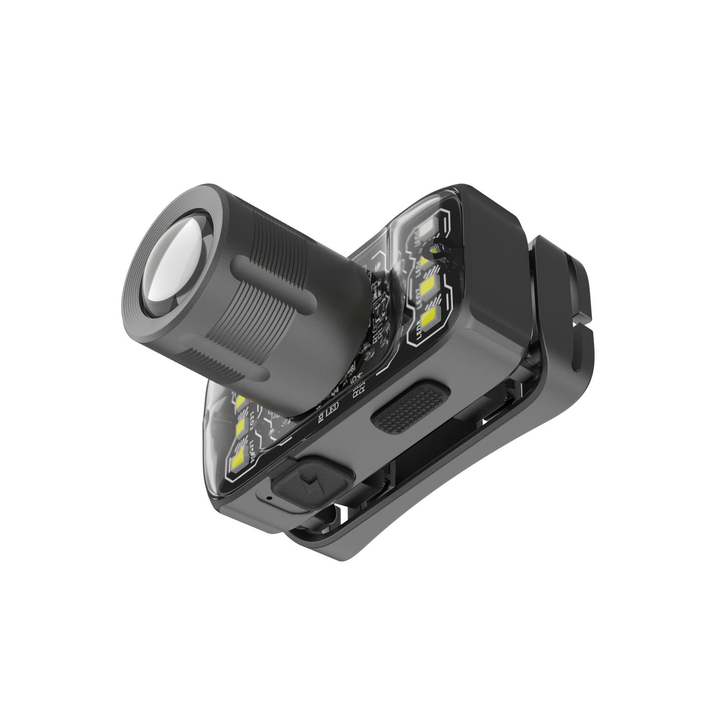 Oplaadbare LED Hoofdlamp met Telescopische Zoom – 500 mAh – 5 Lichtstanden incl. SOS knipperlicht – Platinet