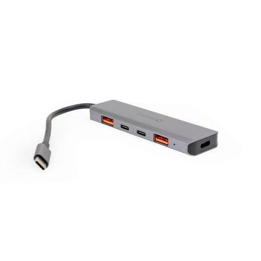Platinet USB-C Hub - USB-C naar USB-A - 2x USB-C, 2x USB-A - 10GBS - Geschikt voor Laptop, PC en Tablet - Grijs