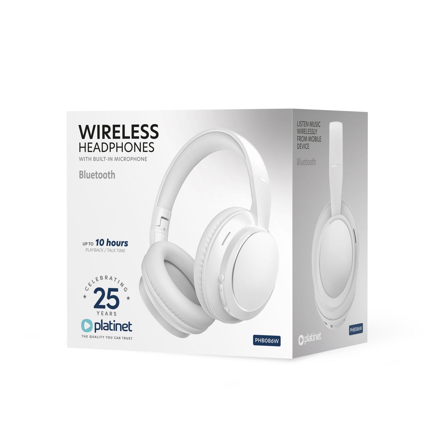 Platinet Draadloze Bluetooth Hoofdtelefoon - Bluetooth 5.4 - 400 mAh batterij