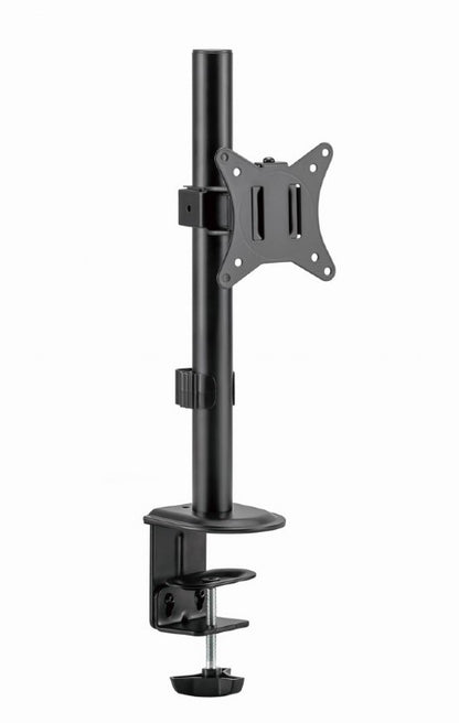 Gembird MA-D1-02 Monitor Arm - Voor 1 Scherm - Draai- Kantelbaar - Roterend - 17”-32” - Zwart