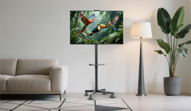 Gembird Verrijdbare TV Standaard - 32 - 55 inch - Op wieltjes
