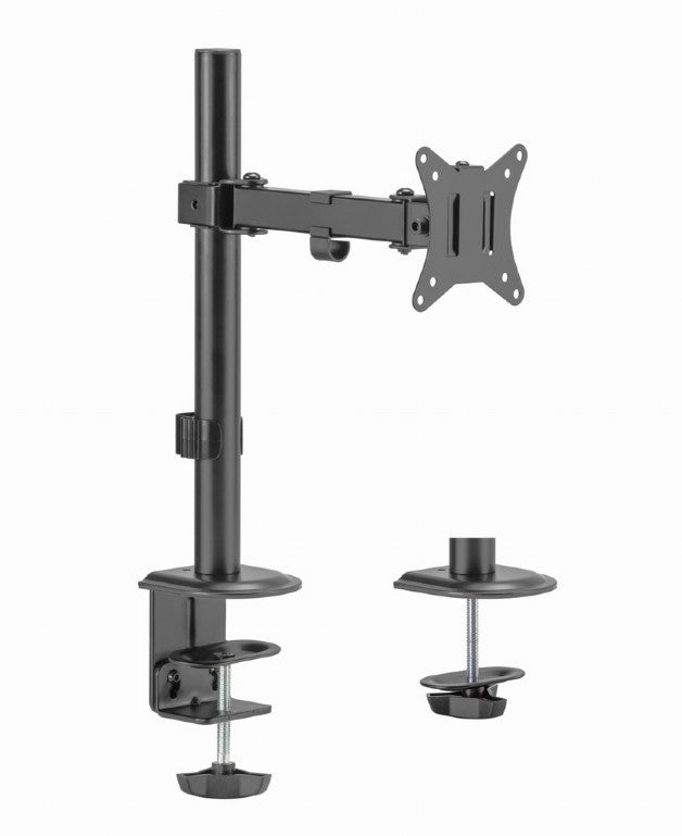 Gembird MA-D1-03 Monitor Arm - Voor 1 Scherm - Draai- Kantelbaar - In diepte verstelbaar  - 17”-32” - Zwart