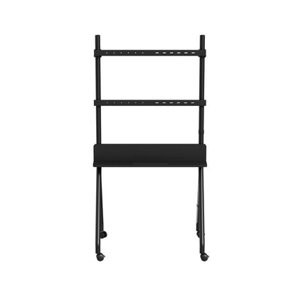 TV Trolley - Verrijdbare TV-vloerstandaard - Voor 55" tot 86" inch - In Hoogte Verstelbaar - Zwart - Gembird
