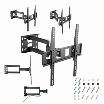 Gembird Full-Motion TV Muurbeugel 32" t/m 55" - Draaibaar & Kantelbaar - Max. VESA 400x400 - Tot 35 kg - Inclusief Geïntegreerde Waterpas