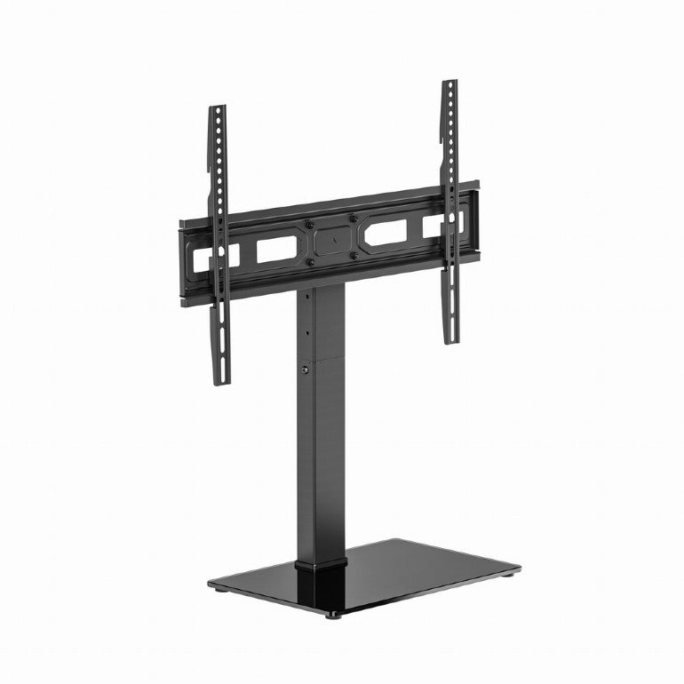 Universele Tafelmodel TV-standaard - Voor 37" tot 75" inch - Draaibaar & In Hoogte Verstelbaar - Zwart Glas - Gembird