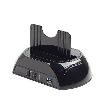 Gembird USB 3.0 HDD Docking Station – Voor 2.5” & 3.5” SATA – Supersnelle 5 Gbps Dataoverdracht – Back-upknop – Plug & Play
