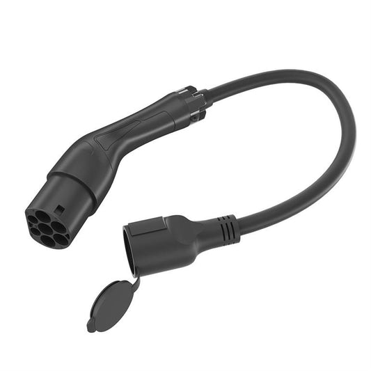 Type 2 naar Schuko Adapterkabel - 3.7 kW - 0,5 meter - EnerGenie