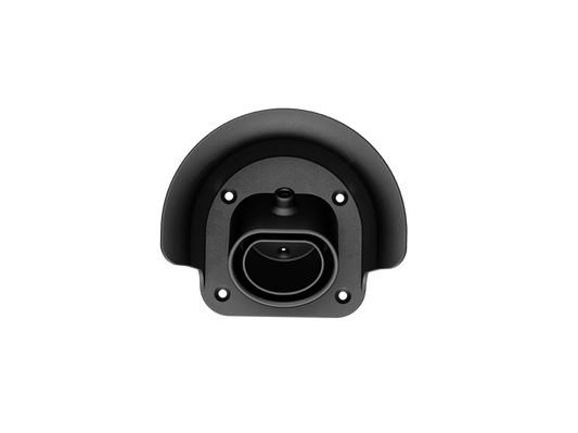 Universele EV Laadkabelhouder Type 2 – Schuine Wandmontage Stekkerhouder – PC/ABS – Weerbestendig – Zwart