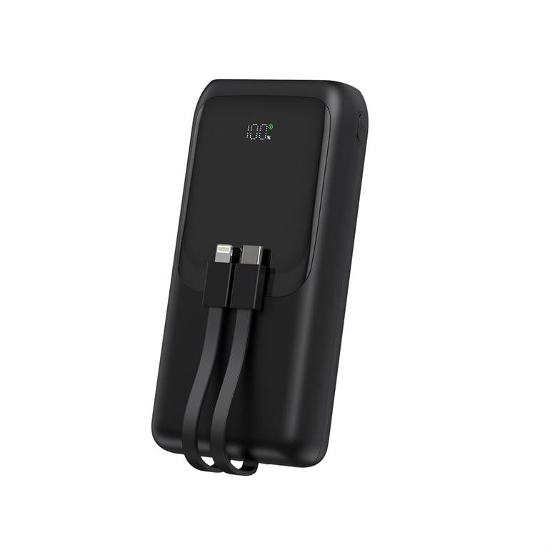 20W Powerbank 20000 mAh - Met geïntegreerde kabels - EnerGenie